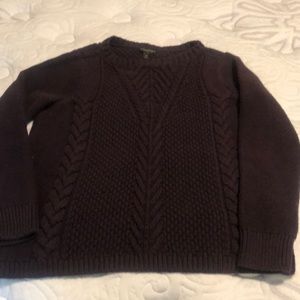 Dark purple Banana Republic sweater.